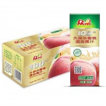 京东商城 京东超市 众果 久保水蜜桃混合果汁 标箱（250ml×16盒） 9.90元