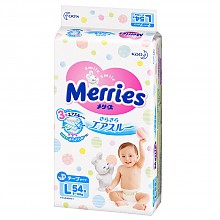 京东商城 Kao 花王 Merries 婴儿纸尿裤 L54片 *4件 301.44元含税包邮（双重优惠）