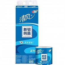 京东商城 清风（APP）卷纸 新韧纯品 3层270段卫生纸*10卷（新老包装交替发货） 16.9元