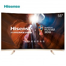 京东商城 Hisense 海信 VIDAA LED55V1UCZ  55英寸 4K超高清曲面电视 5999元