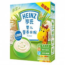 京东商城 亨氏 (Heinz) 婴儿营养米粉超值装  (辅食添加初期-36个月适用)400g *3件 55.44元（合18.48元/件）