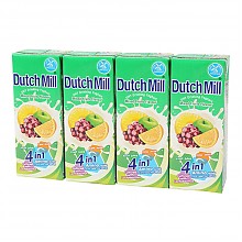 京东商城 泰国进口 酸奶饮品 达美（Dutch Mill）混合果味酸奶饮品180ml*4 组合装 *2件 25.2元（合12.6元/件）