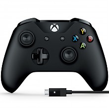 京东商城 22日0点：Microsoft 微软 Xbox One 新款蓝牙无线控制器 黑色+PC连接线 299元包邮