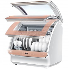 京东商城 海尔（Haier）6套 小海贝 玫瑰金视窗 自由安装 小贝台式洗碗机 HTAW50STGGD 2069元