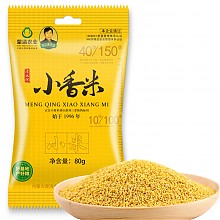 京东商城 蒙清 杂粮 有机 小香米 80g (清水河 小米) 1元