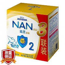 京东商城 雀巢（nestle）能恩 较大婴儿及幼儿配方奶粉 2段（6-12个月婴儿适用）1200克三联装（新包装） 198元