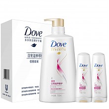 京东商城 多芬（DOVE）日常滋养修护洗护发优惠套装（洗发乳700ml+润发精华素195mlx2）（洗发水/护发素） 48.9元