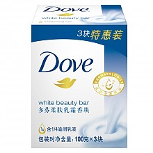 京东商城 多芬(DOVE)香块 柔肤乳霜(100gx3)(香皂） *13件 113.2元（合8.71元/件）