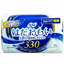 京东商城 日本 尤妮佳（Unicharm）苏菲棉柔亲肤多量护翼夜用卫生巾33cm*9片 29.9元