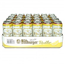 京东商城 德国进口 碧特博格 （Bitburger）柠檬味配制酒 500ml*24听 整箱装 *2件 150元（合75元/件）