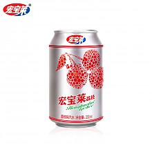 京东商城 宏宝莱 荔枝味汽水330ml*24 整箱 33.9元