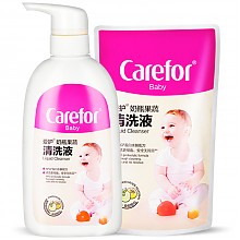 京东商城 爱护（Carefor）婴儿蛋白水解奶瓶果蔬清洗剂500ml+补充装200ml 宝宝奶嘴清洗液 36.9元