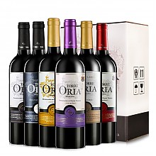 京东商城 西班牙进口红酒 欧瑞安 Torre Oria（DO级）干红葡萄酒 750ml*6瓶 整箱装 99.9元