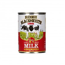 京东商城 BLACK & WHITE 黑白淡奶 全脂淡炼乳 400g 9.9元