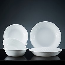 京东商城 CORELLE 康宁 6-EBSD/JD 6头白色螺纹餐具套装 99元包邮