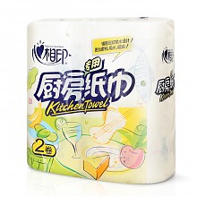 京东商城 【京东超市】心相印厨房用纸 75节卷纸*2粒（有/无印花随机发货） 1.00元