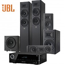 京东商城 JBL 音响 音箱 5.1声道 家庭影院 功放 落地影院 音响套装 高保真 HIFI 木质 Arena 180BK + 哈曼卡顿 AVR 151S 17499元