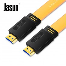 京东商城 捷顺（JASUN）hdmi线1.5米 2.0版 支持4K*2K HDMI高清线 机顶盒/笔记本/台式机/接电视显示器线 铜尊JS-026 9.9元