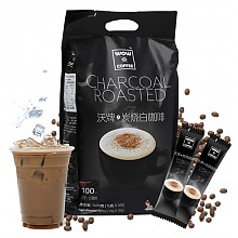 京东商城 马来西亚进口 WOW COFFEE 3合1速溶咖啡1600g/袋（16g×100条）碳烧风味 沃牌WOW咖啡 38.9元