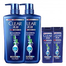 京东商城 清扬(CLEAR)男士洗发水套装 活力运动薄荷型750mlx2 送100mlx2 99.8元