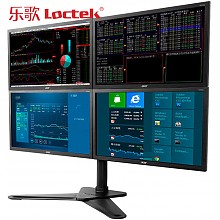 京东商城 乐歌（Loctek）D2Q 四屏电脑显示器支架/桌面架/转架 (自由旋转/高低可调节)10-30英寸黑色 499元