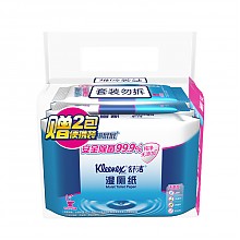 京东商城 舒洁（Kleenex）湿厕纸 40片*3包装+10片*2包装 私处清洁湿纸巾湿巾 可搭配卷纸卫生纸使用 24.9元