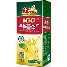 苏宁易购 众果 金冠黄元帅苹果汁  1L*6盒 29.9元，可199-60