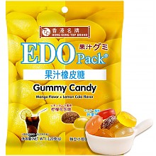 京东商城 EDO pack 果汁橡皮糖 柠檬可乐+芒果味 120g/袋 *3件 10.29元（合3.43元/件）