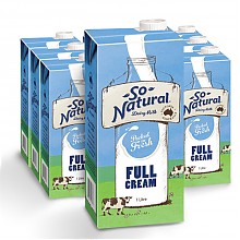 京东商城 澳洲进口牛奶 澳伯顿 So Natural 全脂UHT牛奶1箱1Lx12盒 *2件 142.4元（合71.2元/件）