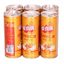 京东商城 爱喜露 生榨杏仁露 植物蛋白饮料240ml*6罐 折9.95元（19.9，2件5折）