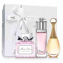 苏宁易购 Dior 迪奥 女士香水Q版组合三件套（真我5ml+魅惑5ml+花漾5ml） 79.9元包邮包税