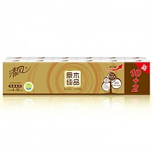 京东商城 清风 手帕纸 金装原木纯品 超韧4层8张12包装迷你型 5.8元