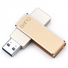 京东商城 banq F50 64GB USB3.0全金属360度旋转高速U盘 土豪金 109元