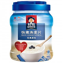 京东商城 桂格（Quaker）早餐谷物 膳食纤维 快煮 快熟 燕麦片 1000克 罐装 （新老包装替换中） 27.7元