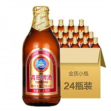京东商城 青岛啤酒（TsingTao） 金质 小棕金 11度 296ml*24瓶 整箱装 麦香浓郁 酒味醇厚 128元