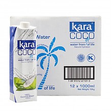 京东商城 印尼进口 佳乐（kara）椰子水 量贩装 1L*12 青椰子汁 椰汁饮料 整箱 159元