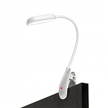 京东商城 HD LED可充电夹子儿童台灯 可调光床头电脑桌灯 4000K暖白光 T1 白色款 71.2元