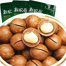 京东商城 新农哥 坚果炒货 零食 干果 夏威夷果 奶油味 168g*3包 25元