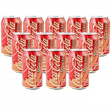 京东商城 美国进口 可乐 可口可乐 Coca Cola 香草味 饮料1箱355mlx12罐 39元