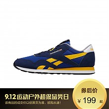 京东商城 Reebok 锐步 CL NYLON 男子经典复古耐磨低帮休闲跑鞋 MT491 藏青/锡灰色/金色/白色/黑色-V67668 43 *3件 498元（合166元/件）