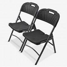 京东商城 家乐铭品 折叠椅 加厚办公椅靠背椅子 -2只装黑色BZ713 180元