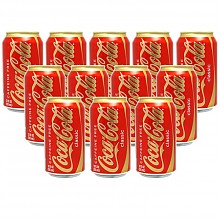 京东商城 美国原装进口 可乐 可口可乐 Coca Cola 无咖啡因 饮料1箱355mlx12罐 39元