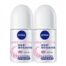 京东商城 妮维雅（NIVEA）女士精华爽身走珠12ml双支装（精华爽身 止汗干爽） *4件 28元（合7元/件）