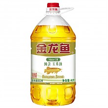 京东商城 金龙鱼 食用油 非转基因 压榨 一级 纯正玉米油4L 39.8元