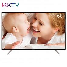 京东商城 KKTV U60J 60英寸4K超高清 HDR 64位高性能处理器 人工智能语音液晶平板电视机 康佳出品 黑色 3299元