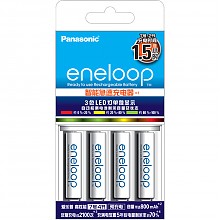 京东商城 爱乐普（eneloop）充电电池7号七号4节高性能套装适用相机玩具仪器KJ55MCC04C含55快速充电器 149元