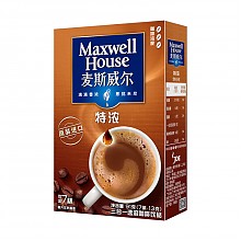 京东商城 Maxwell House 麦斯威尔 特浓速溶咖啡 13g*7条 *2件 8.4元（2件5折）