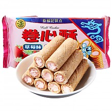 京东商城 徐福记 卷心酥 注心饼干 草莓味 105g（新老包装随机发放） *2件 6.5元（合3.25元/件）