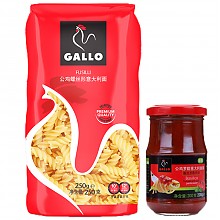 京东商城 西班牙进口 公鸡（GALLO）乐享装意面酱组合（螺丝形意面+番茄罗勒意粉酱）450g *2件 44.85元（合22.43元/件）