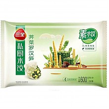 京东商城 三全 私厨素水饺 荠菜罗汉笋口味 600g （54只） 16.08元